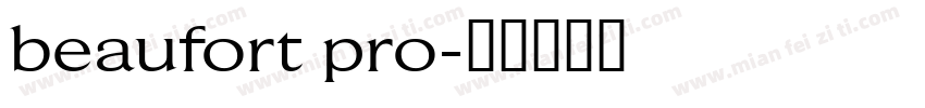 beaufort pro字体转换